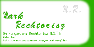 mark rechtorisz business card